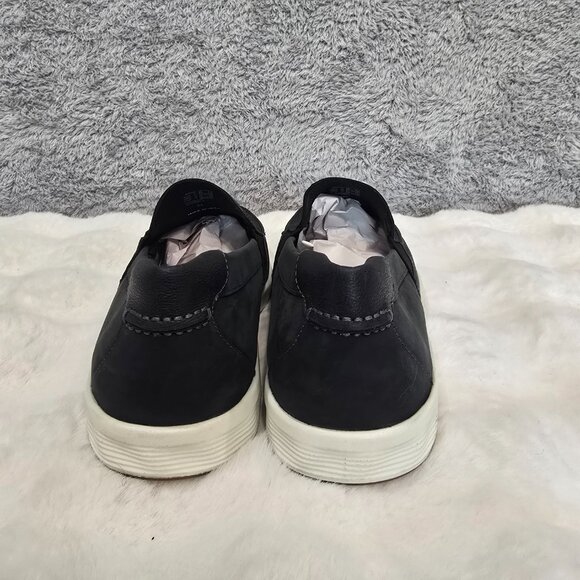 Ecco Men's S Lite Black Nubuck Leather Slip On Moc Shoe Sizes  NEW Resort Prep - Picture 3 of 9